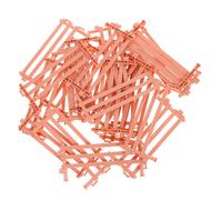 LIOOBO 25pcs Miniature Simulation Fences Set, Beige Micro Landscape Decor for Dollhouses and Mini Farm Scenes, Mini Garden Accessory and Scale Model Farming