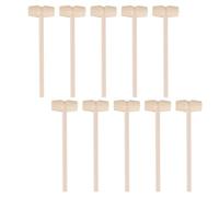 LIOOBO 25Pcs Seafood Hammer Set Wooden Crab Mallets for Cracking Shellfish for Pounding for Boys and Kitchen Helper for Lobster and Oysters
