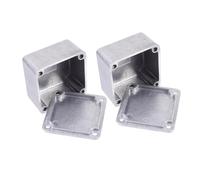 LIOOBO 2pcs Aluminum Pedal Enclosure Box Diecast Case for Guitar Effects Lightweight Durable Unpainted Surface for DIY Projects Exceptional Protection for Your Gear
