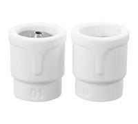 LIOOBO 2pcs Ceramic Tig Welding Torch Cup Nozzle with Accurate Inner Diameter and Versatile Design, White Ceramic Material for Tig Welding Torch in Aviation and Aerospace Applications