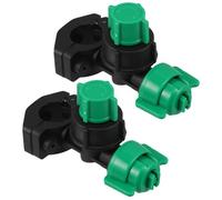 LIOOBO 2pcs Fan Shaped Spray Nozzles High Pressure Agricultural Sprinkler Nozzle Tips for Greenhouse Garden Boom Pump Sprayer Replacement with Uniform Atomizing Fan Spray and Dual Water