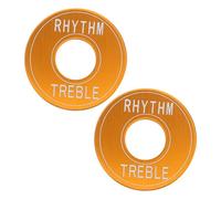 LIOOBO 2pcs Gold Guitar Toggle Switch Washer Plate Rhythm Treble Ring Gaskets for Electric Guitar Parts Durable Metal Cover for Musicians Easy Installation Fit for Live and Studio Use