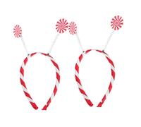 LIOOBO 2pcs Lollipop Hair Hoop: Acrylic Candy Cane Headband - Candyland Theme Headpiece - Birthday & Cosplay Convention Costume Essential for Kids