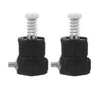 LIOOBO 2pcs Luggage Handle Replacement: Universal Telescopic Pole Handle with Locking Clips Adjustable Luggage Replacement for Suitcase Repair, Black, 4.50X3.00X1.50CM, Modern