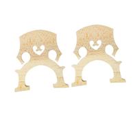 LIOOBO 2pcs Maple Cello Bridge Fitted Lightweight Professional Cello Parts with Natural Wood Grain for Enhanced Sound Quality and Easy Shaping Replacement