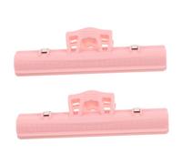 LIOOBO 2pcs Pink Large Plastic Music Sheet Clips for Piano, Flute, and Instrument Notes Thickened Wide Page Holders for Music Stand and Document Organization