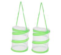 LIOOBO 2pcs Portable Outdoor Exploration Insect Enclosure for Foldable Critter Keeper with Mesh Design Friendly Educational Terrarium with Comfortable Handle