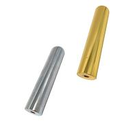 LIOOBO 2Pcs Professional Guitar Slides Metal Finger Slide Bars Durable Safe Guitar Accessories for Electric Acoustic Stringed Instruments Compact Design for Easy Storage
