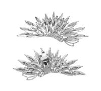 LIOOBO 2pcs Removable Rhinestone Shoe Clips Elegant Decorative Charms for Heels Flats and Wedding Shoes Versatile Accessories for Various Looks
