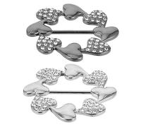 LIOOBO 2pcs Scarf Buckle Brooch Pin Dressing Buckle for Women Scarf Brooch Clip