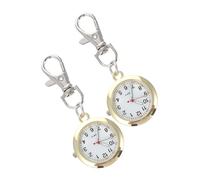 LIOOBO 2pcs Vintage Quartz Pocket Watch Set for Nurses and Medical Professionals Small Steampunk Pocket Watches Chain Retro Style for Women and Men