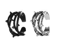 LIOOBO 2Pcs Vintage Twig Shaped Ring for Women Fashion Finger Jewelry Creative Open Design Elegant Accessory for Any Occasion Retro Style Jewelry Decoration