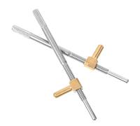 LIOOBO 2pcs Violin Bow Screw Metal Rod Replacement Violin Bow Frog Repair Part String Instrument Accessory and Maintenance
