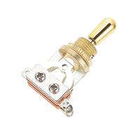 LIOOBO 3-way Guitar Pickup Selector Toggle Switch with Metal Gold Cap for Electric Guitar Sturdy Toggle Pickup Accessory for Rhythm and Treble Control