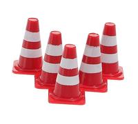 LIOOBO 30Pcs Educational Roadblock Sign Traffic Cones Signs for Weather Resistant for Learning Traffic Safety Fun Pretend Play Traffic Model