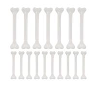 LIOOBO 36pcs Mini Plastic Fake Bones for Crafts and Halloween Decor Lightweight White Bone Ornaments for DIY Cosplay Stage Performance Party Props and Trick Decorations