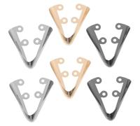 LIOOBO 3pairs Metal High Heel Tip Caps Pointed Shoe Protectors for Aesthetic Enhancement Stylish Covers for Women Includes Gold Silver and Gunmetal Options