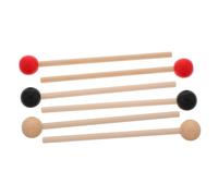 LIOOBO 3pairs Wooden Drumsticks Comfortable and Sturdy Mallets for Xylophone Instruments Small Drums for Boys and Girls Students Beginners Musical Accessories
