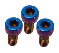 LIOOBO 3pcs Electric Guitar Bridge Screws Metal Replacement Parts for Tremolo Bridge System Compatible Guitar Mounting Screws