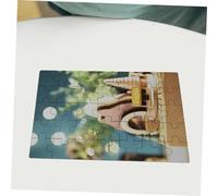 LIOOBO 4 sheets Heat Transfer Blank Puzzle Pieces for Sublimation DIY Crafts Jigsaw with Smooth Shimmering Surface Cognitive Plaything Family and Friends