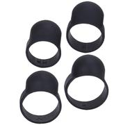 LIOOBO 4Pcs Black Silicone Ethereal Drum Finger Sleeves Drum Finger Covers for Beginners Professional Hand Pan Accessories with Box Picks for Tongue Playing and Knocking Protection