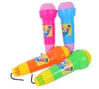 LIOOBO 4Pcs Echo Microphones Lightweight for Music Echo Microphone for Boys Fun Musical for Creative Play