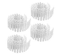 LIOOBO 4pcs Miniature Fence Decoration for Landscapes Flexible and Easy to Use Fencing for Dollhouses and Gardening Projects