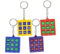 LIOOBO 4Pcs Portable Chess Keychains Fun Educational Game Keyrings for Lightweight Decorative Keychains for Boys for Backpack Accessories