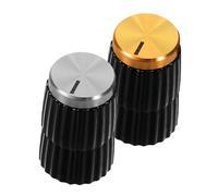 LIOOBO 4pcs Potentiometer Rotary Knobs for Amplifier Bass Control Plastic Replacement Knobs for Electronic Devices Guitar Volume