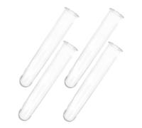 LIOOBO 4pcs Transparent Plastic Flower Water Tubes Hydroponic Plant Propagation Test Tubes for Root Observation DIY Floral Arrangements and Home Decor Supplies