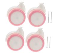 LIOOBO 4pcs Walker Wheel Replacement Kit Fit Wheels Accessories for Walkers Easy to Install Vibrant Pink Casters