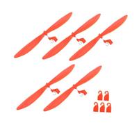LIOOBO 5 Sets Orange Plastic Propellers for Model Aircraft Reliable Airplane Parts for Projects Stable Replacement Kit for Helicopter and Airplane Repairs