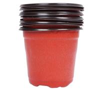 LIOOBO 50pcs Plastic Flower Pot for Succulents, Breathable Minimalist Basin