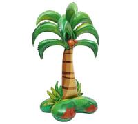 LIOOBO 52 Inch Giant Inflatable Palm Tree Balloon, 4d Self-standing Foil Coconut Tree for Hawaiian Luau Party Decorations for Beach Theme Photo Props Summer Decor