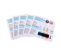 LIOOBO 5pcs Bath Thermometer Sticker LCD Display for Tub Accurate Temperature for Newborn Boys and Girls Bath Water