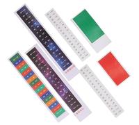 LIOOBO 5pcs Colorful Music Note Thumb Piano Stickers Removable Training Labels for Beginner Kalimba Keyboard Accessories, Random Styles for Educational Musical Learning