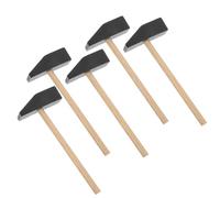 LIOOBO 5pcs Mini Wooden Hammer for Solid Wood Mallets for Birthday Party Supplies Safe and DIY Creative Play Enhances Hand-eye Coordination and Motor Skills Development