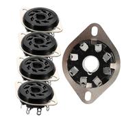 LIOOBO 5pcs Pin Tube Socket Base for Valve and Tube Amplifiers Durable Sockets Designed for High Fidelity Compatible with Sn Vibration Resistant and Precision Engineered