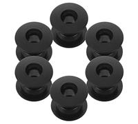 LIOOBO 6 Sets Foosball Table Bearings and Replacement Bushings for 1.4m Table Football Machine 30mm Hole Diameter Football Bearing Rods Black for Home and Office Gaming