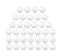 LIOOBO 60Pcs White Plastic Rattle Ball Inserts for DIY Plush, Doll Noise Maker Hand Bell Effect, 2.4Cm Shaking Sensory Suitable for Newborn Craft Projects