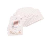 LIOOBO 64pcs I Ching Divination Cards with Guide Ancient Chinese Coins Design for Tarot Reading Personal Growth and Self Discovery Easy to Use for Beginners and Experts