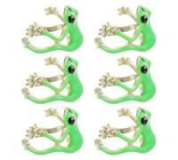 LIOOBO 6Pcs Cute Green Open Jewelry for Women Unique Vintage Punk Style Accessories