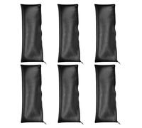 LIOOBO 6pcs Portable Microphone Storage Bags Pu Leather Hand Microphone Protector Case with Zipper Quick Access Dustproof Travel Pouches for Performances and Studio Use