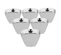 LIOOBO 6pcs Silver Metal Guitar Tuning Pegs Knobs for Electric and Acoustic Guitars Easy Adjustment with Sleek Modern Design Versatile Compatibility Replacement Parts