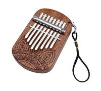LIOOBO 8-key Mini Thumb Piano Kalimba Finger Piano with Sapele Wood Body Compact Musical Instrument Suitable for Beginners and Music Lovers in Uk