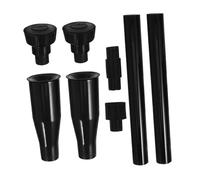 LIOOBO 8pcs Black Fountain Nozzle Set High Pressure Water Spray Heads for Garden Ponds Small Pools Outdoor Water Feature Accessories Easy Installation Multifunctional