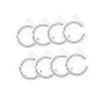 LIOOBO 8pcs Guitar Rosette Stickers Acoustic Guitar Sound Hole Decals Wear-resistant Creative Patterns for Enhanced Aesthetic Appeal
