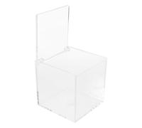 LIOOBO Acrylic Display Box with Lid 8cm Dustproof Model Case Cube Display Holder for Action Figures and Collectible Storage