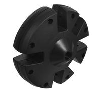 LIOOBO Adjustable Plastic Patio Umbrella Hub Clamp with Tray for Outdoor Sunshade, Balcony Handrail Mount Replacement Part Compatible with Double-Head Umbrellas