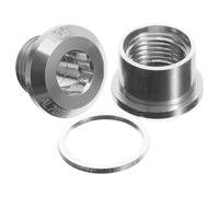 LIOOBO Aluminum Alloy Drum Air Vent with Gasket Silver Metal Air Vent for Tom Drum Accessories Percussion Instrument Part Sound Ventilation